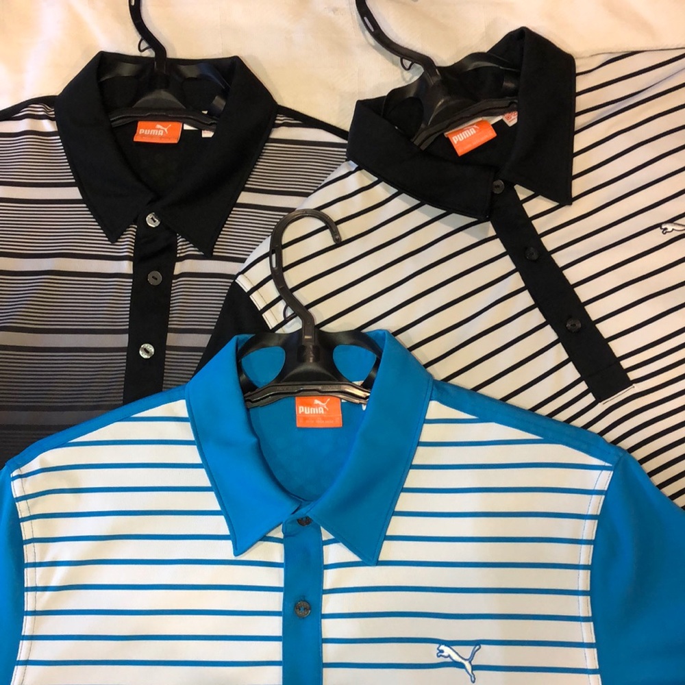 3 Men’s PUMA Golf Shirts